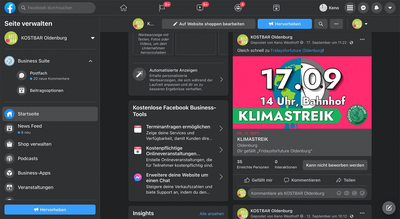 Facebook: KOSTBAR Oldenburg.